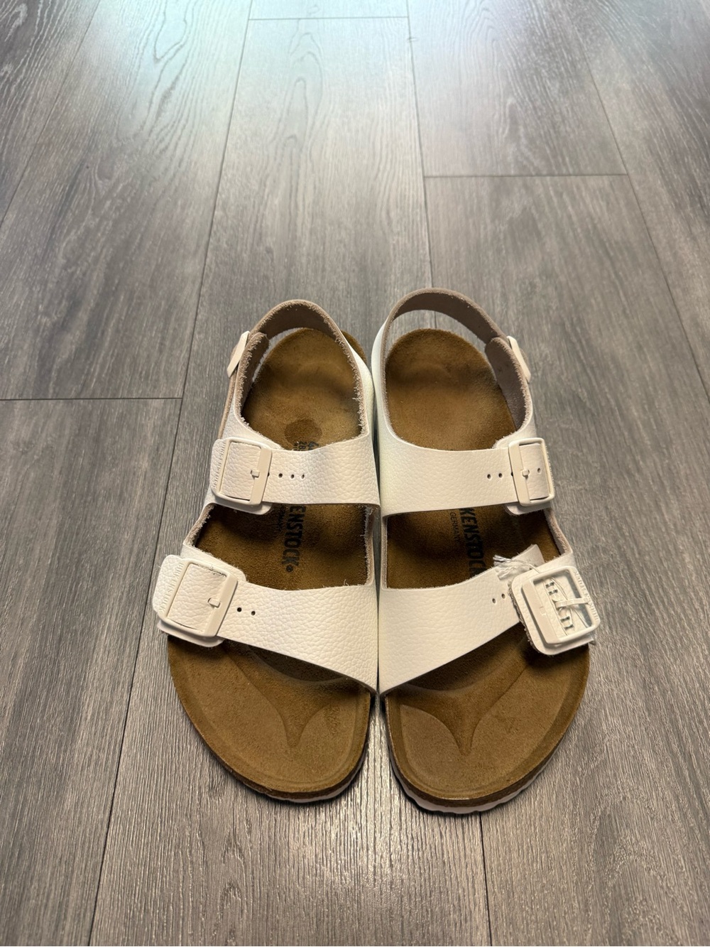 Birkenstock Men's Milano Birkibuc White Sandal Men’s Size 11 New